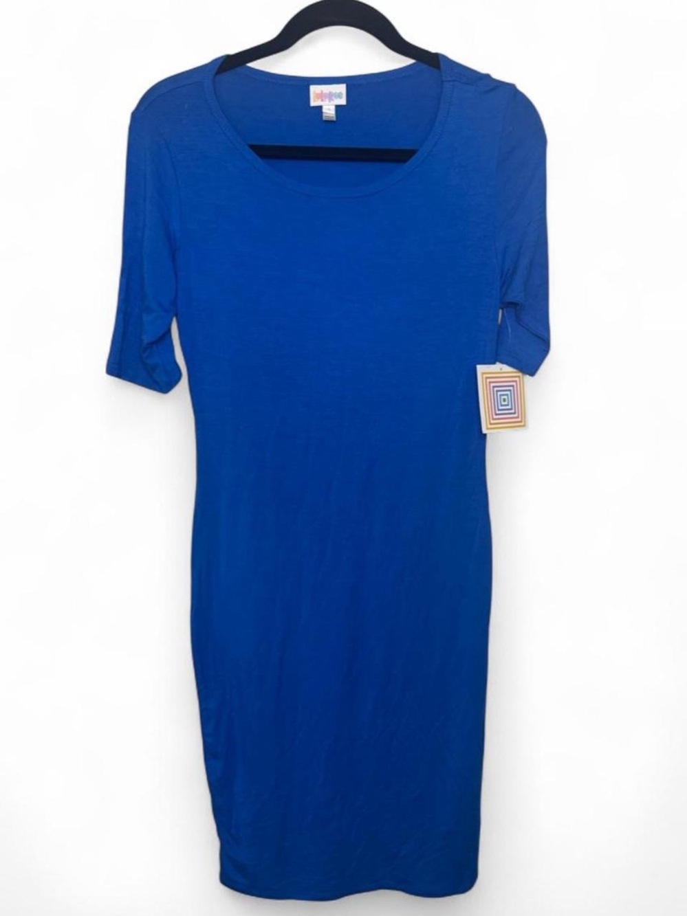 NWT LuLaRoe Royal Electric Blue Julia Midi Dress Small